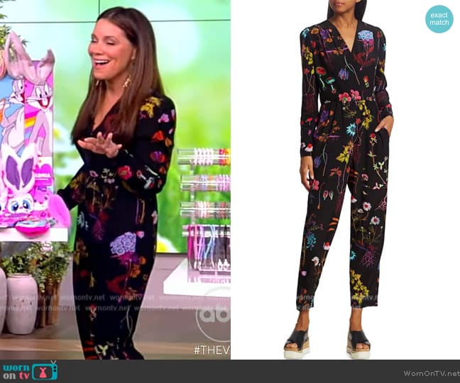 Stella McCartney Tuta Floral Silk Jumpsuit worn by Gretta Monahan on The View