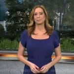 Stephanie Abrams’ blue short sleeve jumpsuit on CBS Mornings