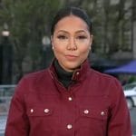 Stephanie’s red utility jacket on Good Morning America