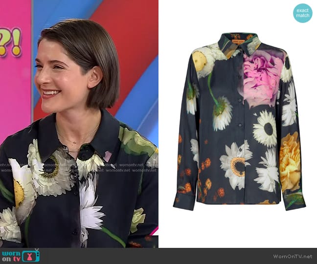 Stine Goya Wal Shirt in Scanned Foliage worn by Daryn Carp on Today