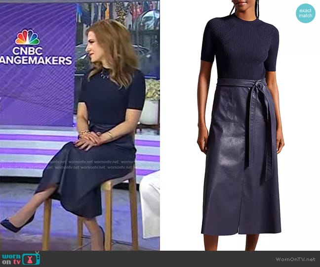 Ted Baker Matiar Dress in Dark Blue worn by Julia Boorstin on Today