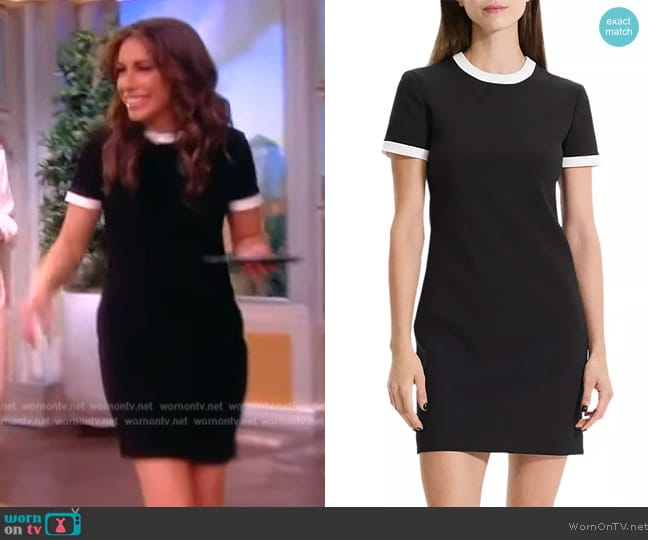 Theory Short Sleeve Ringer Mini Sheath Dress worn by Alyssa Farah Griffin on The View