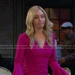 Theresa’s fuchsia pink bell sleeve dress on Days of our Lives