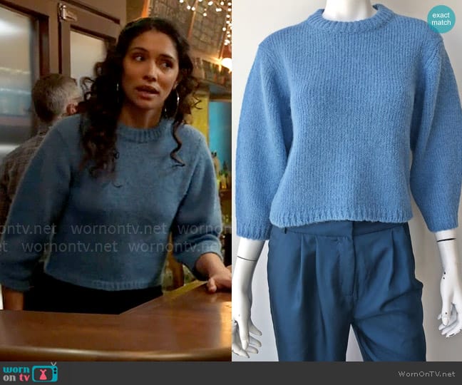 Tibi Cozette Sweater worn by Stella Kidd (Miranda Rae Mayo) on Chicago Fire