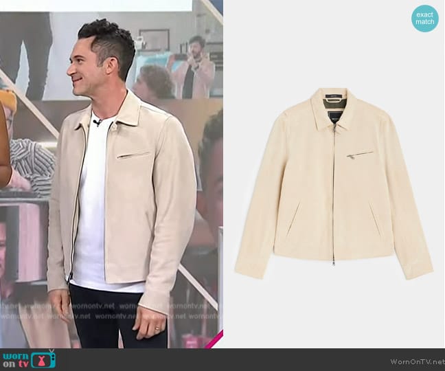 Todd Snyder Italian Suede Dean Jacket worn by Justin Williams on Today