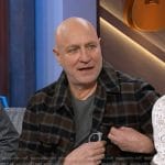 Tom Colicchio’s plaid jacket on The Kelly Clarkson Show