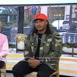 Trent Shelton’s camo jacket and sneakers on Today