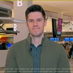 Trevor Ault’s green zip jacket on Good Morning America