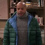 Trey’s green puffer jacket on Extended Family