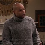 Trey’s grey turtleneck on Extended Family