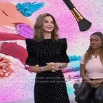 Trinny Woodall’s black embellished velvet maxi dress on Today