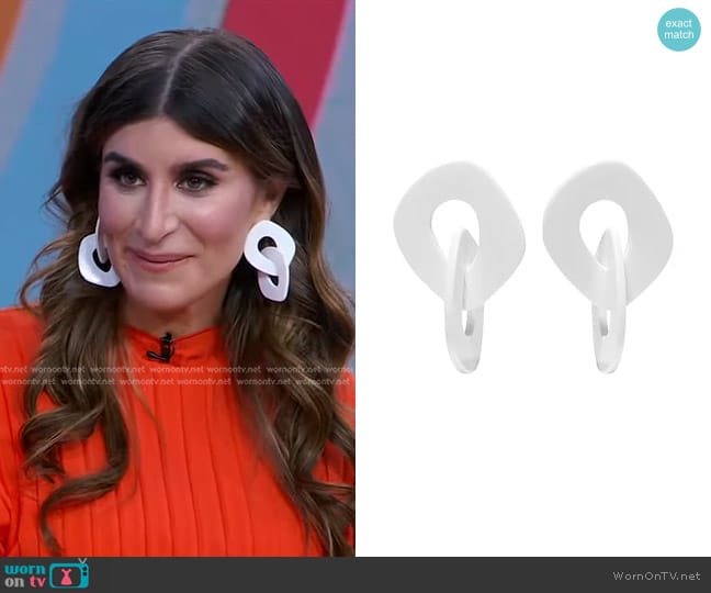 Valet Statement Earrings worn by Haley Sacks on Good Morning America