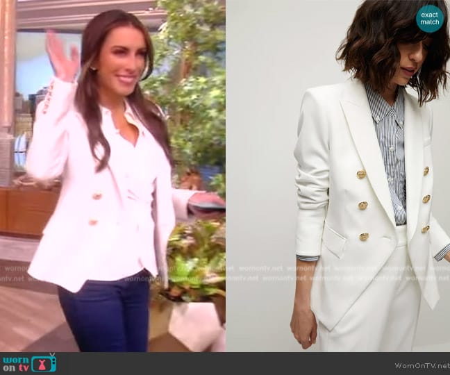 WornOnTV: Alyssa’s white blazer and twist top on The View | Alyssa ...