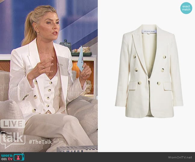 Veronica Beard Bexley Jacket worn by Amanda Kloots on The Talk