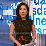 Vicky’s printed cap sleeve sheath dress on NBC News Daily