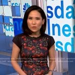 Vicky’s cherry print cap sleeve dress on NBC News Daily