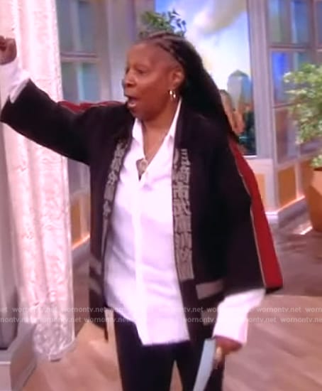 Whoopi’s Japanese fireman jacket on The View