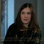 Willow’s plaid coat on General Hospital