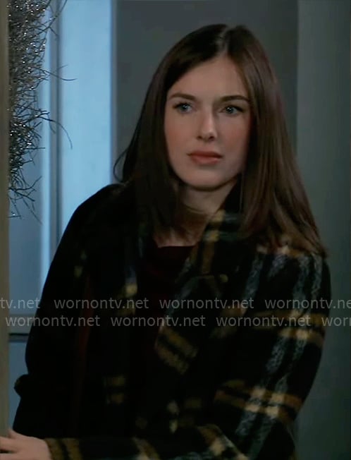 Willow's plaid coat on General Hospital