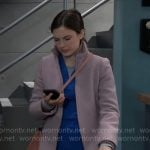 Willow’s purple coat on General Hospital