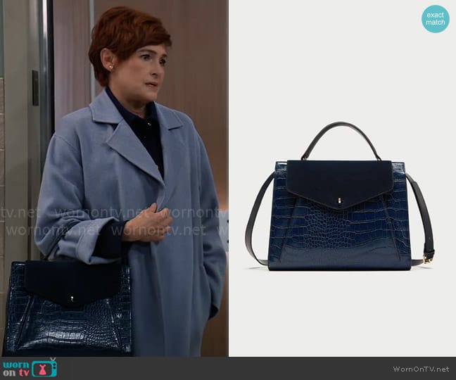 WornOnTV: Diane’s long blue coat on General Hospital | Carolyn Hennesy ...