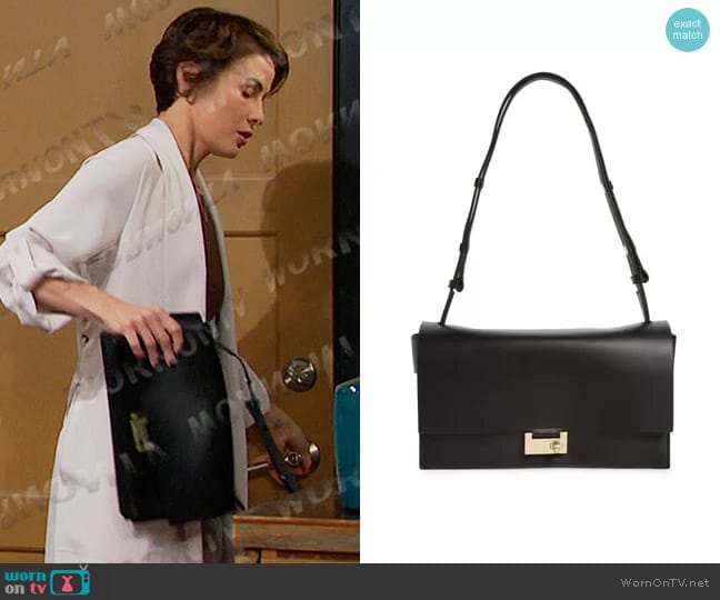 All Saints Huasteca Leather Shoulder Bag worn by Sarah Horton (Linsey Godfrey) on Days of our Lives