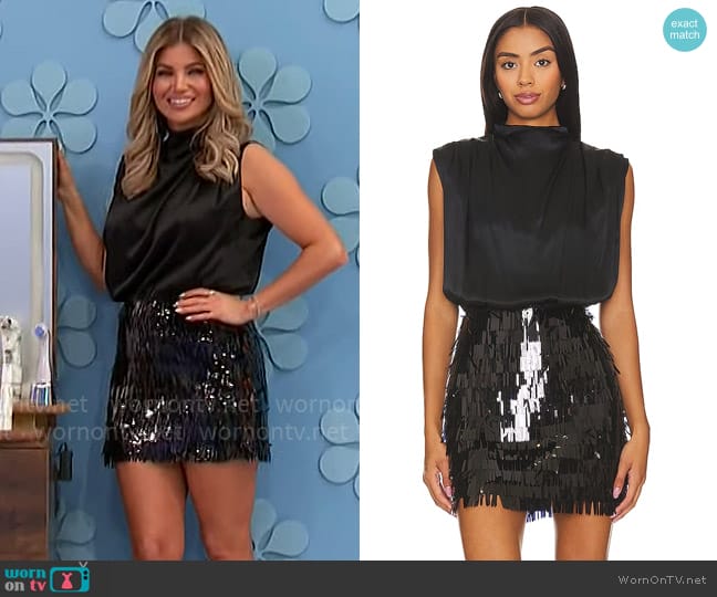 Amanda Uprichard Simran Mini Dress worn by Amber Lancaster on The Price is Right