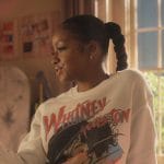 Annika’s Whitney Houston graphic sweatshirt on Grown-ish