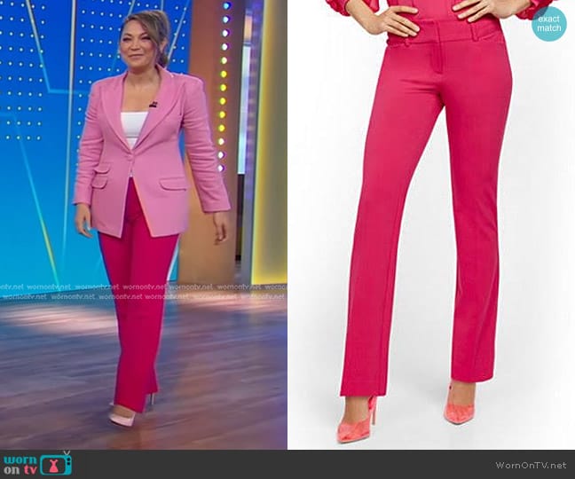 New York & Company Barely Pant - 7th Avenue worn by Ginger Zee on Good Morning America