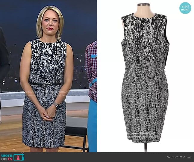 Taylor Black Fit and Flare Dress worn by Dylan Dreyer on Today