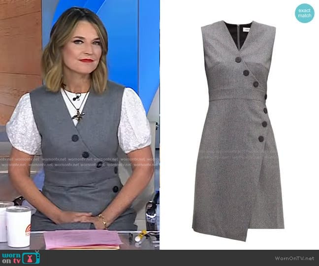 Cefinn Blake Wrap-Effect Dress worn by Savannah Guthrie on Today