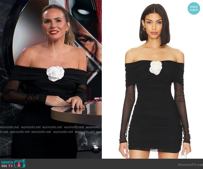 Amanda Uprichard Nellia Rose Dress worn by Keltie Knight on E! News