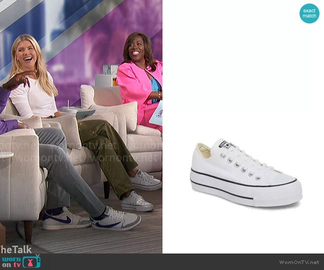 Converse Chuck Taylor® All Star® Platform Sneaker worn by Amanda Kloots on The Talk