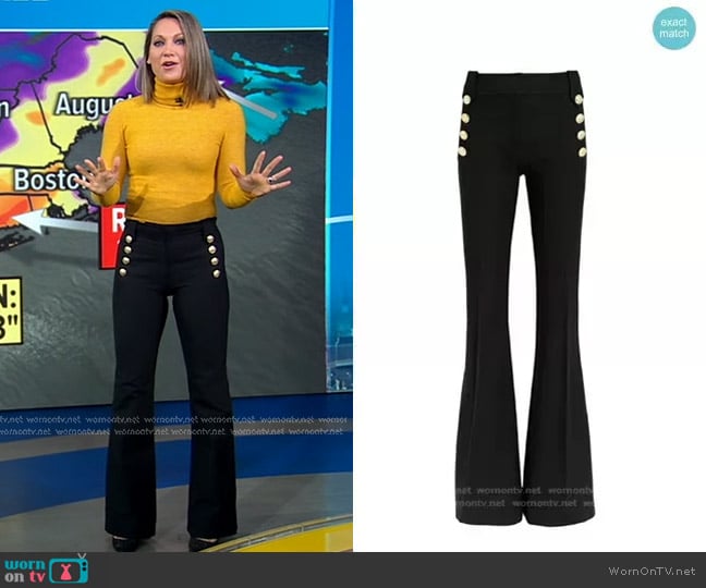 Derek Lam 10 Crosby Robertson Trousers worn by Ginger Zee on Good Morning America