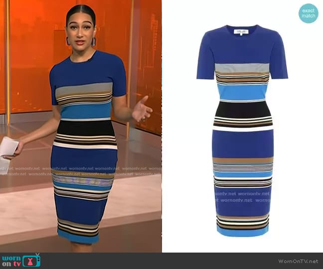 Diane von Furstenberg Dasha Dress worn by Morgan Radford on NBC News Daily