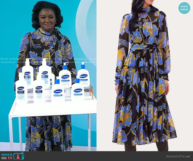 Diane von Furstenberg Kent Midi Dress worn by Dr. Angela Lamb on Today