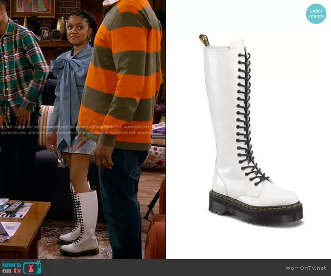 Dr Martens Britain Boots worn by Aaliyah Upshaw (Khali Spraggins) on The Upshaws