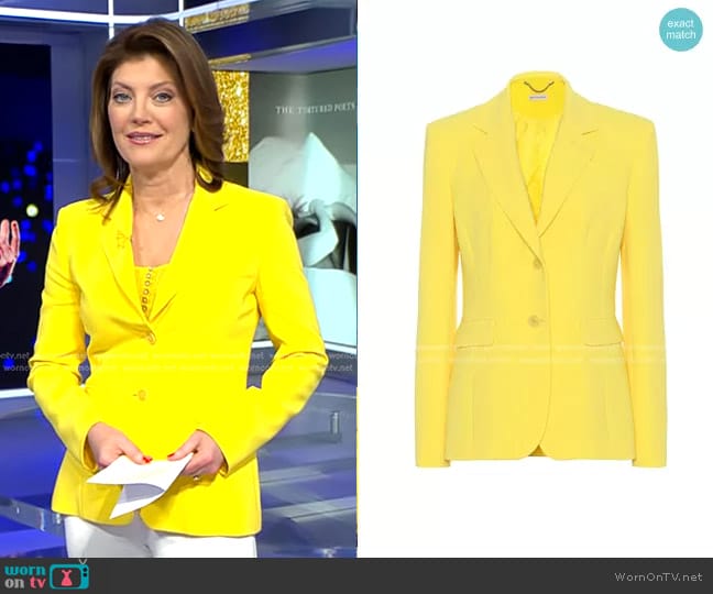 Altuzarra Fenice Blazer worn by Norah O'Donnell on CBS Evening News