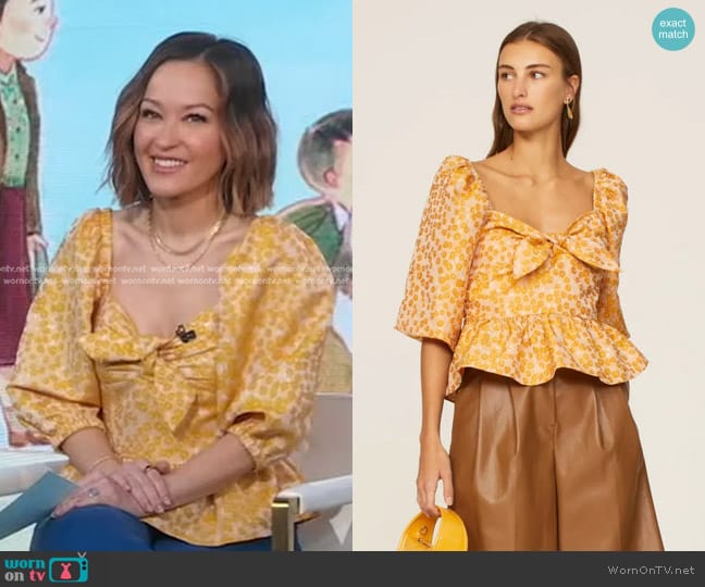 Hofmann Copenhagen Margot Top worn by Eva Pilgrim on Good Morning America