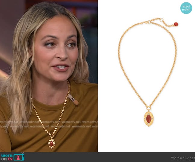 House of Harlow 1960 Pendant Necklace worn by Nicole Richie on The Kelly Clarkson Show