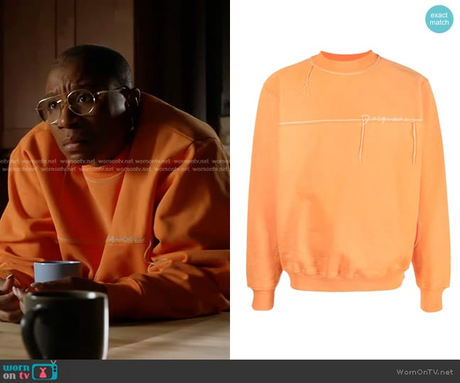 Jacquemus Le Fio Cotton sweatshirt worn by Henrietta Wilson (Aisha Hinds) on 9-1-1