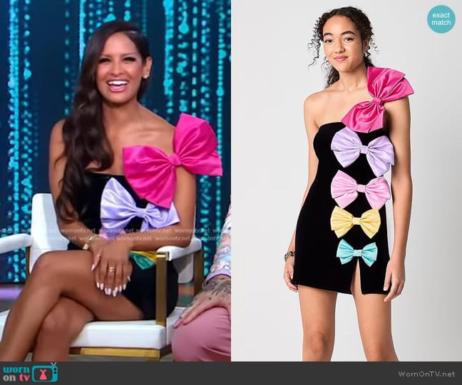 Johnny Wujek for JCPenney Sleeveless Sheath Dress worn by Rocsi Diaz on Good Morning America