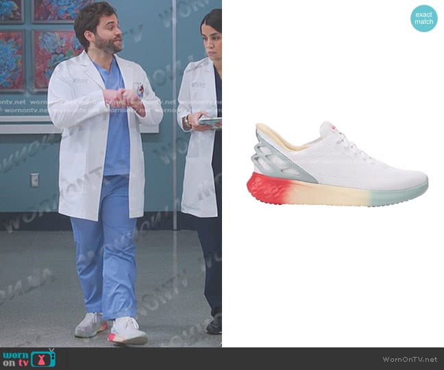 Kizik Athens Sneakers in Sunrise worn by Levi Schmitt (Jake Borelli) on Greys Anatomy