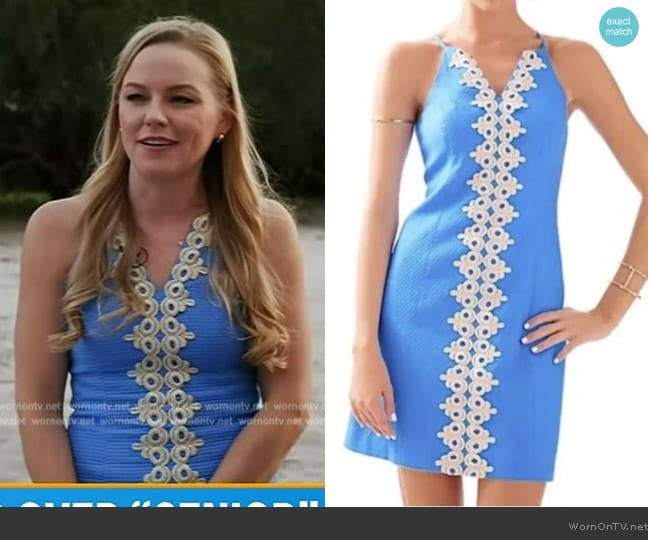 WornOnTV: Victoria Meadows Murphy’s blue lace trim dress on Today ...