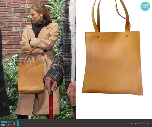 Madewell Leather Tote Bag worn by Ava Vitali (Tamara Braun ) on Days of our Lives