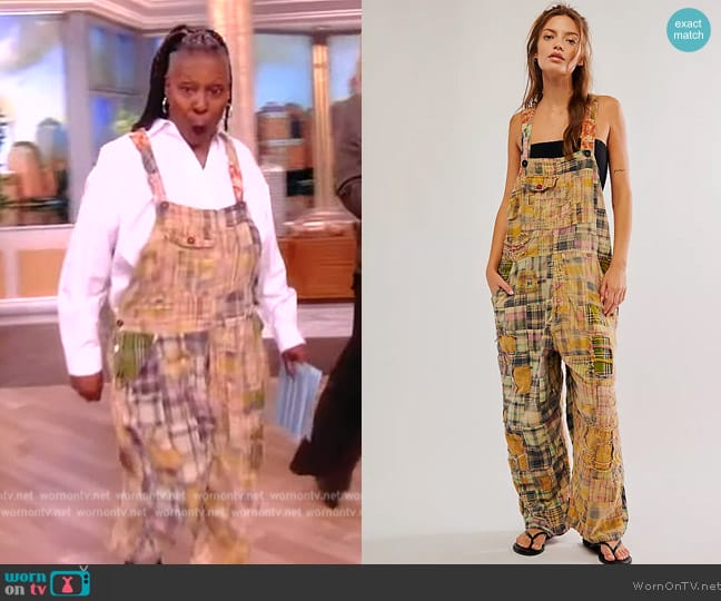 Magnolia Pearl Madras Overalls worn by Whoopi Goldberg on The View