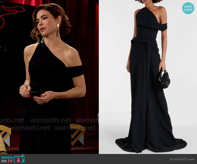 Maticevski Aspect Gown worn by Victoria Newman (Amelia Heinle) on The Young and the Restless