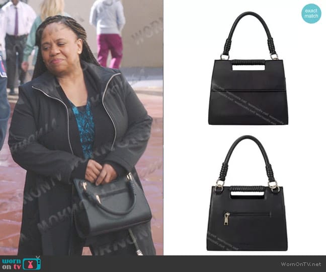 Melie Bianco Blair Crossbody Bag worn by Miranda Bailey (Chandra Wilson) on Greys Anatomy