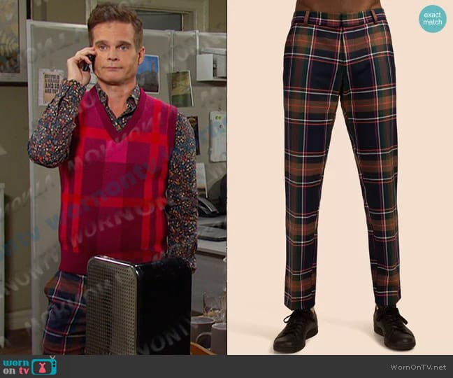 Mr Turk Clyde Slim Trouser worn by Leo Stark (Greg Rikaart) on Days of our Lives