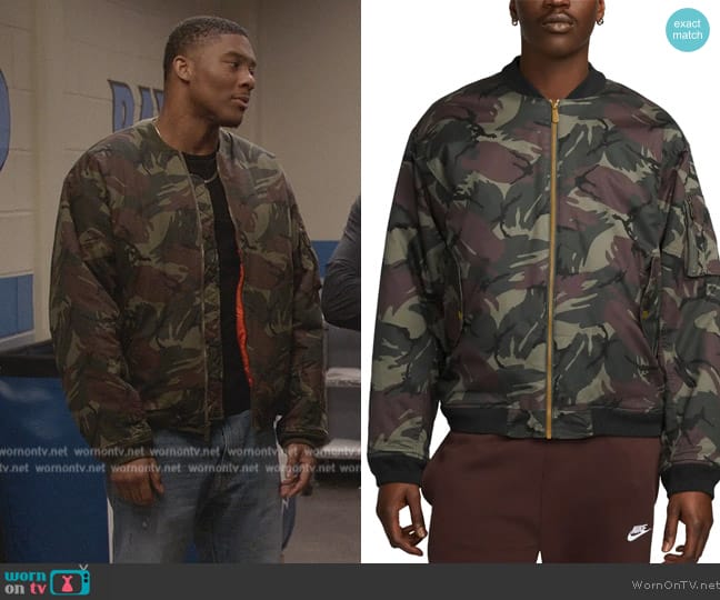 WornOnTV: Camo print bomber jacket on All American | Clothes and ...